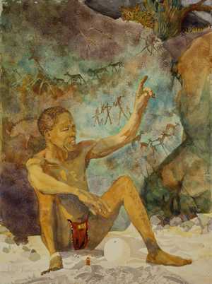 bushman storyteller: 22 x 30