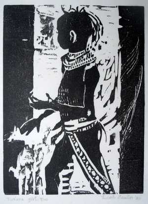 turkana girl: 6 x 8