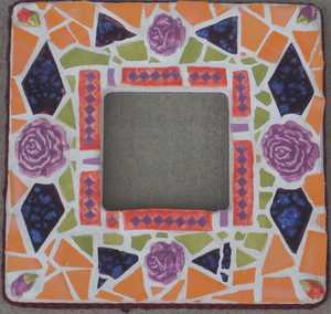 flower frame: 8 x 8