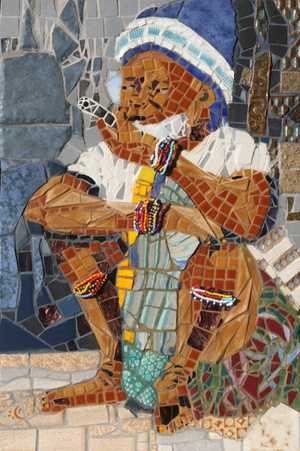 african bushwoman: 16 x 20