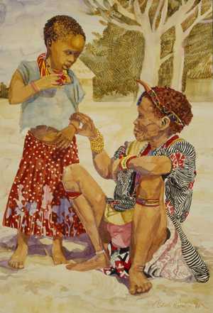 bushman at llaru: 15 x 22