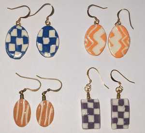 ceramic earrings